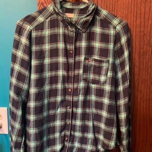 Button up plaid shirt